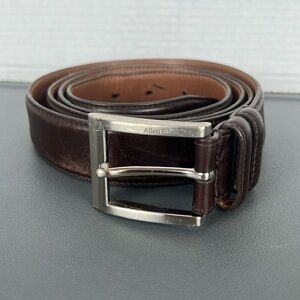 Allen Edmonds men's Brown Leather Belt size 56